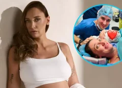 Primele imagini cu băiețelul Ilonei Brezoianu. Actrița a născut, iar soțul ei i-a fost alături în sala de nașteri