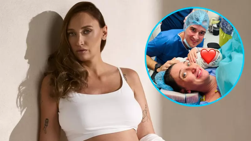 Primele imagini cu băiețelul Ilonei Brezoianu. Actrița a născut, iar soțul ei i-a fost alături în sala de nașteri