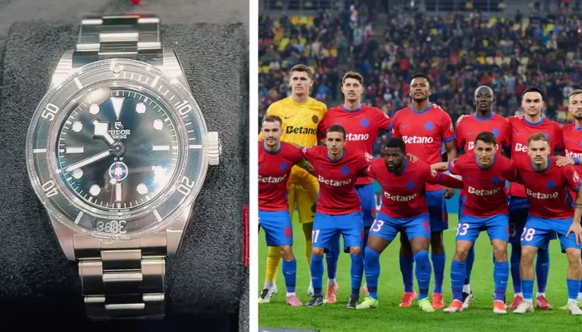 Ceasuri Tudor personalizate pentru campionii de la FCSB. Cât valorează modelul de lux primit de jucători